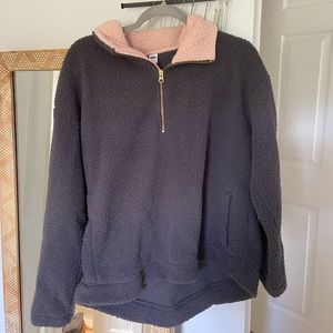 Quarter Zip Sherpa Jacket